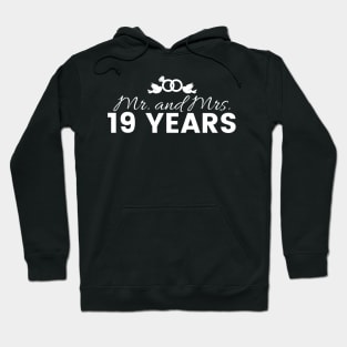 19th Wedding Anniversary Couples Gift Hoodie